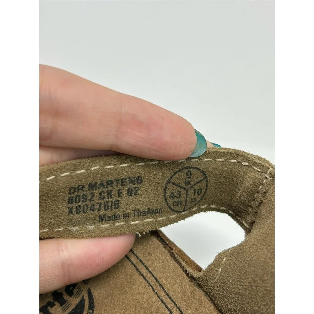 Dr. Martens Mens Fisherman Sandals Brown Double Buckle Platform Sole Size 10